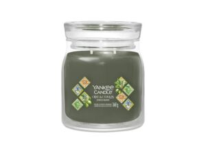 Yankee Candle vonná svíčka Signature ve skle střední Olive & Cypress 368g