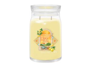 Yankee Candle vonná svíčka Signature ve skle velká Veľká Lemon Gelato 567g