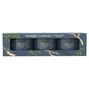 Yankee Candle votivní svíčka ve skle Bayside Cedar 3x37g