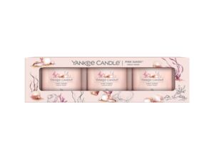 Yankee Candle votivní svíčka ve skle Pink Sands 3x37g