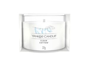 Yankee Candle votivní svíčka ve skle Clean Cotton 37g