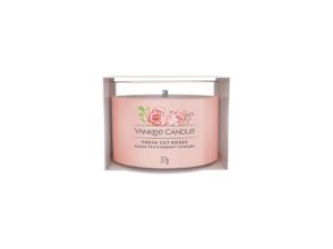 Yankee Candle votivní svíčka ve skle Fresh Cut Roses 37g