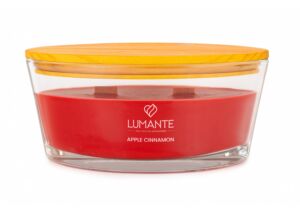 LUMANTE Loď s dřevěným knotem Apple Cinnamon 423 g