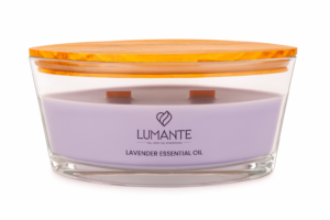 LUMANTE Loď s dřevěným knotem Lavender Essential Oil 423 g