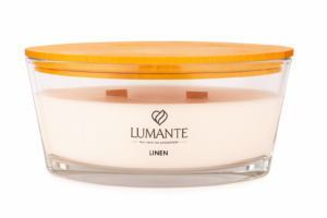 LUMANTE Loď s dřevěným knotem Linen 423 g